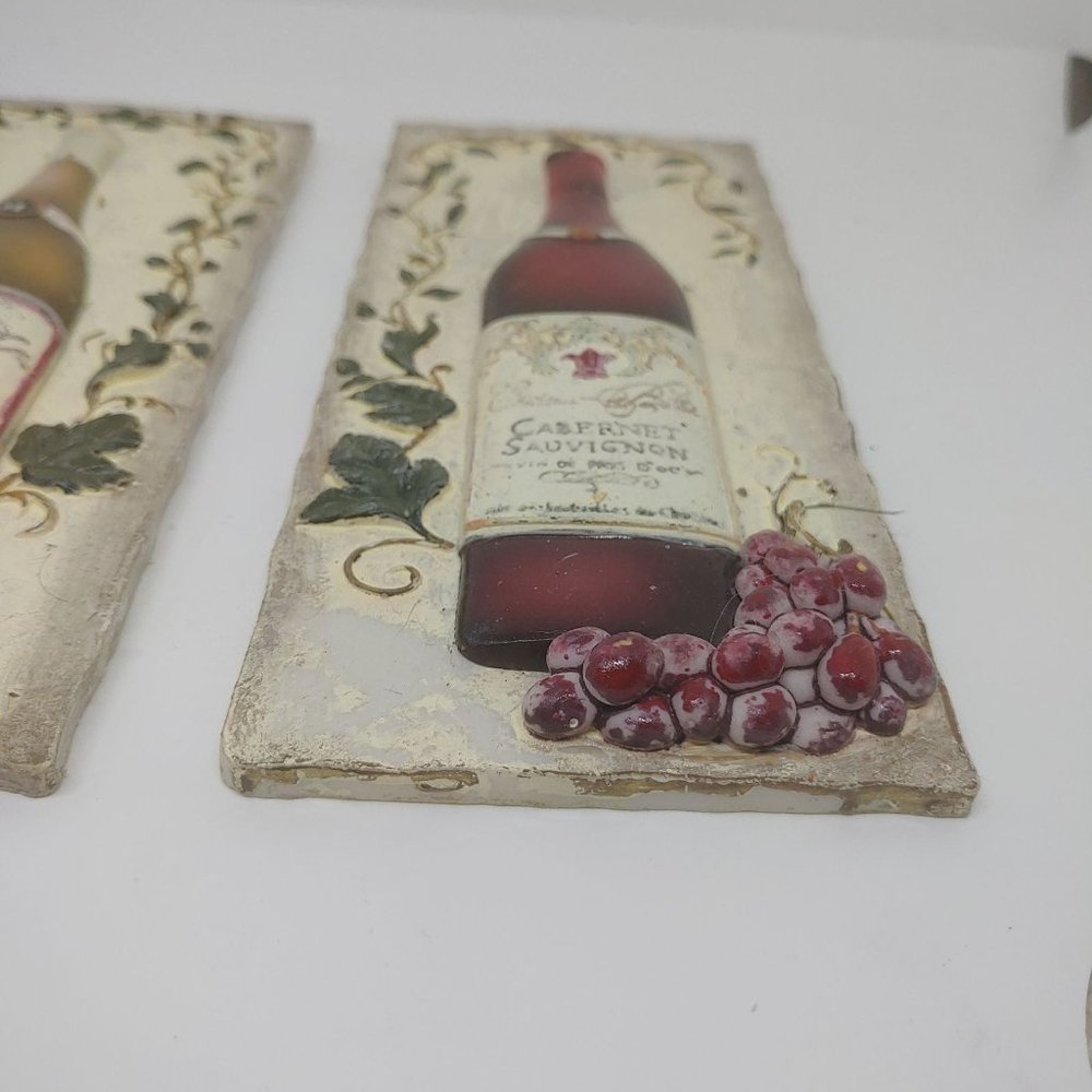 Rustic wine bottle grape vine home decor plaques - Picture 5 of 10